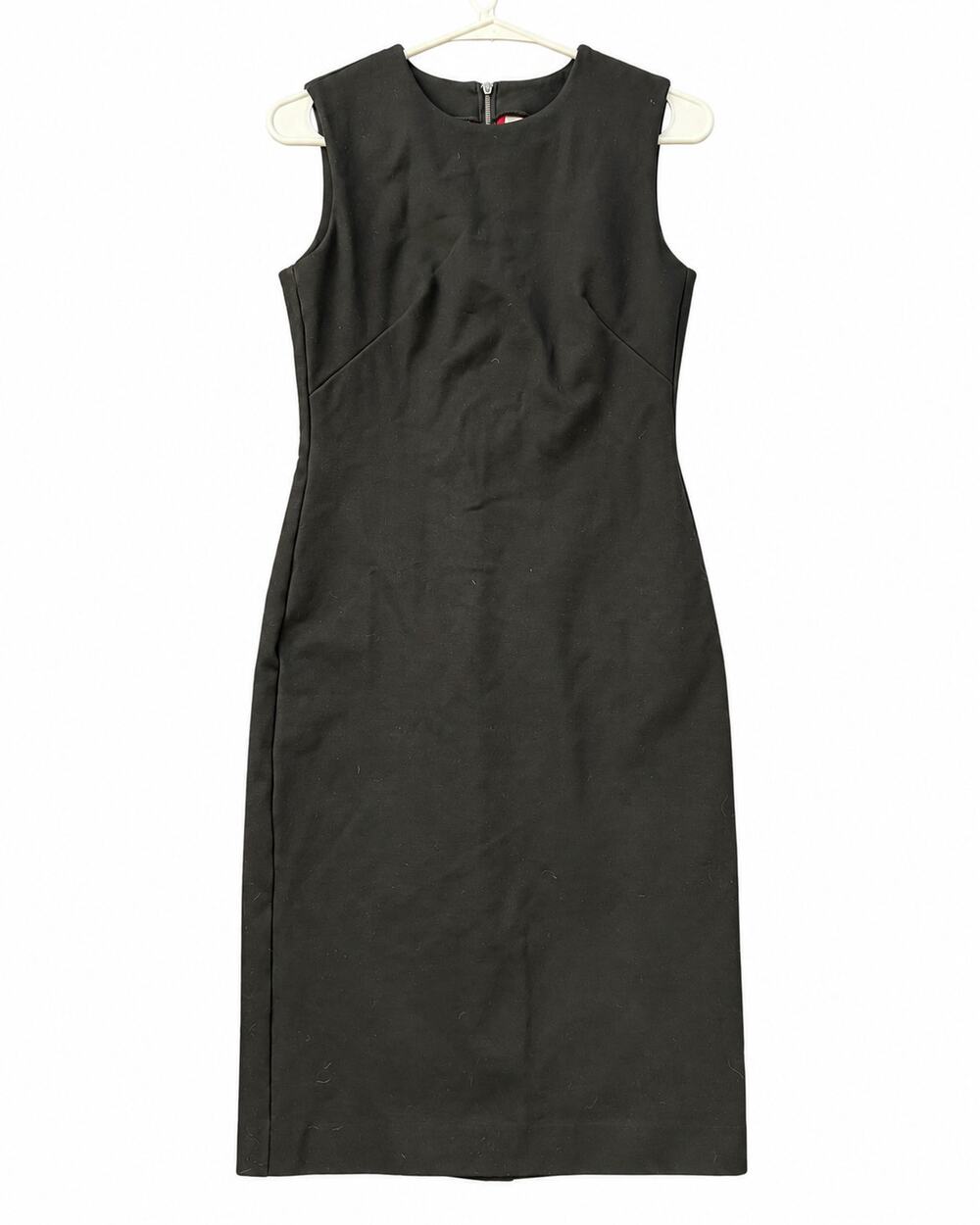 SPANX The Perfect Sheath Dress S Black Ponte Sleeveless Zip Back
